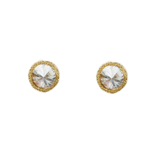 Inverted Champagne Diamond Studs