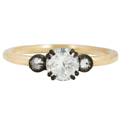 Three Diamond Tidal Cushion Ring