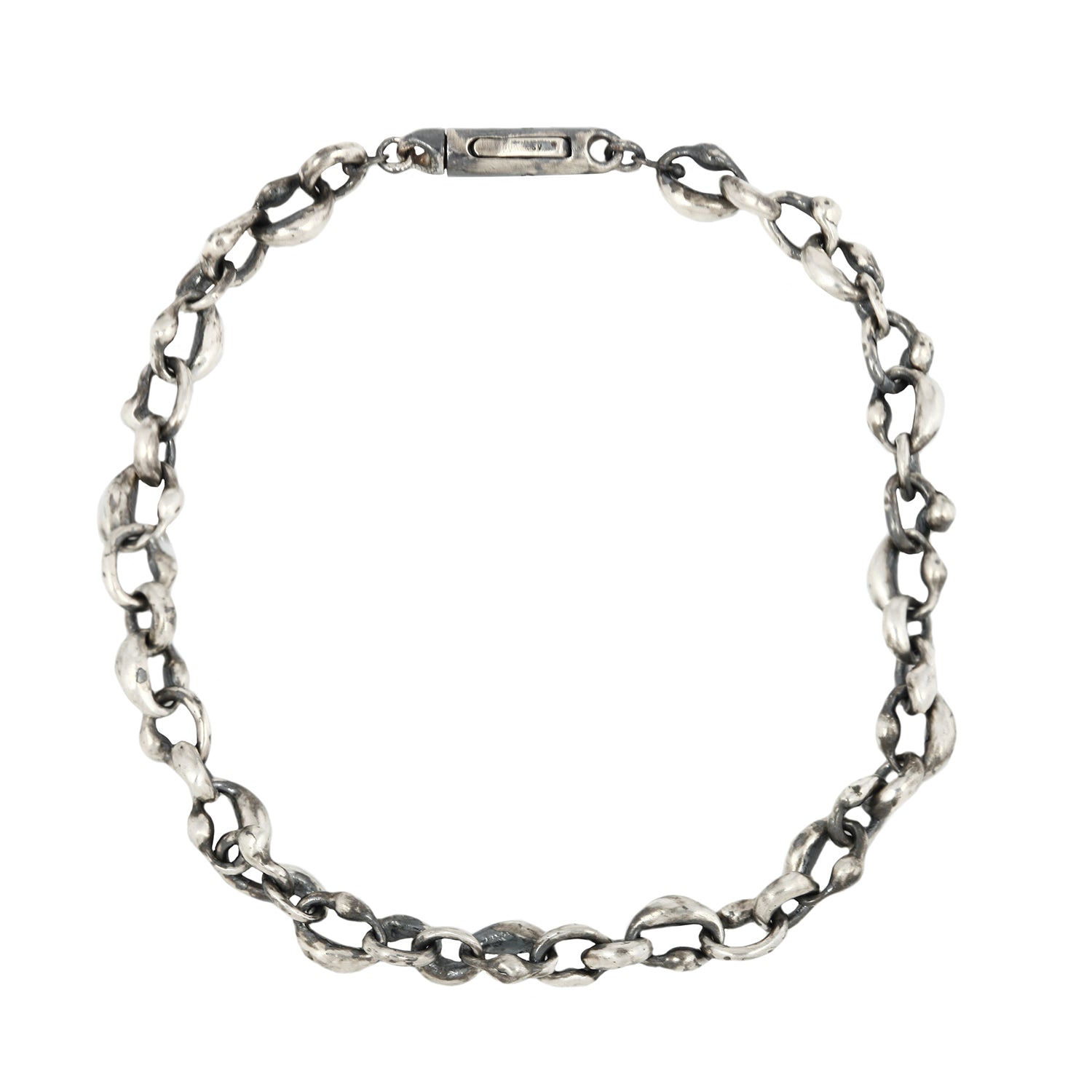 Oval Link Silver Chain Bracelet – ESQUELETO