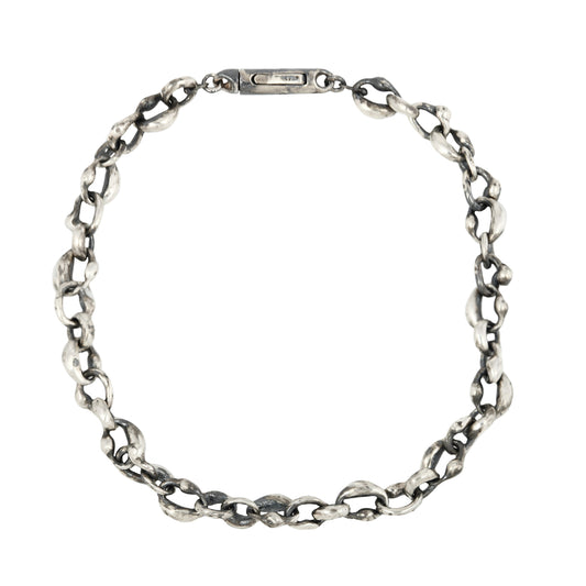 Oval Link Silver Chain Bracelet