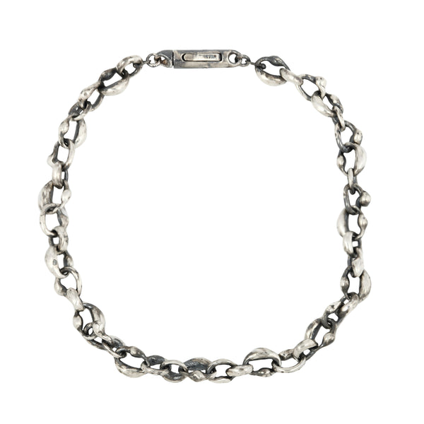 Oval Link Silver Chain Bracelet – ESQUELETO Oval Link Silver Chain Bracelet – ESQUELETO