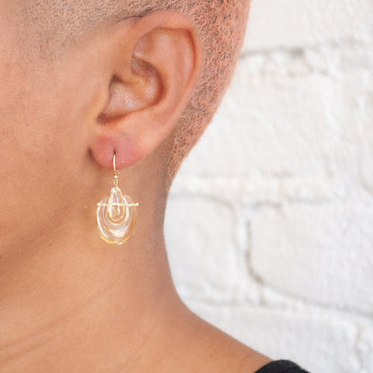 Small Citrine O'Keefe Earrings