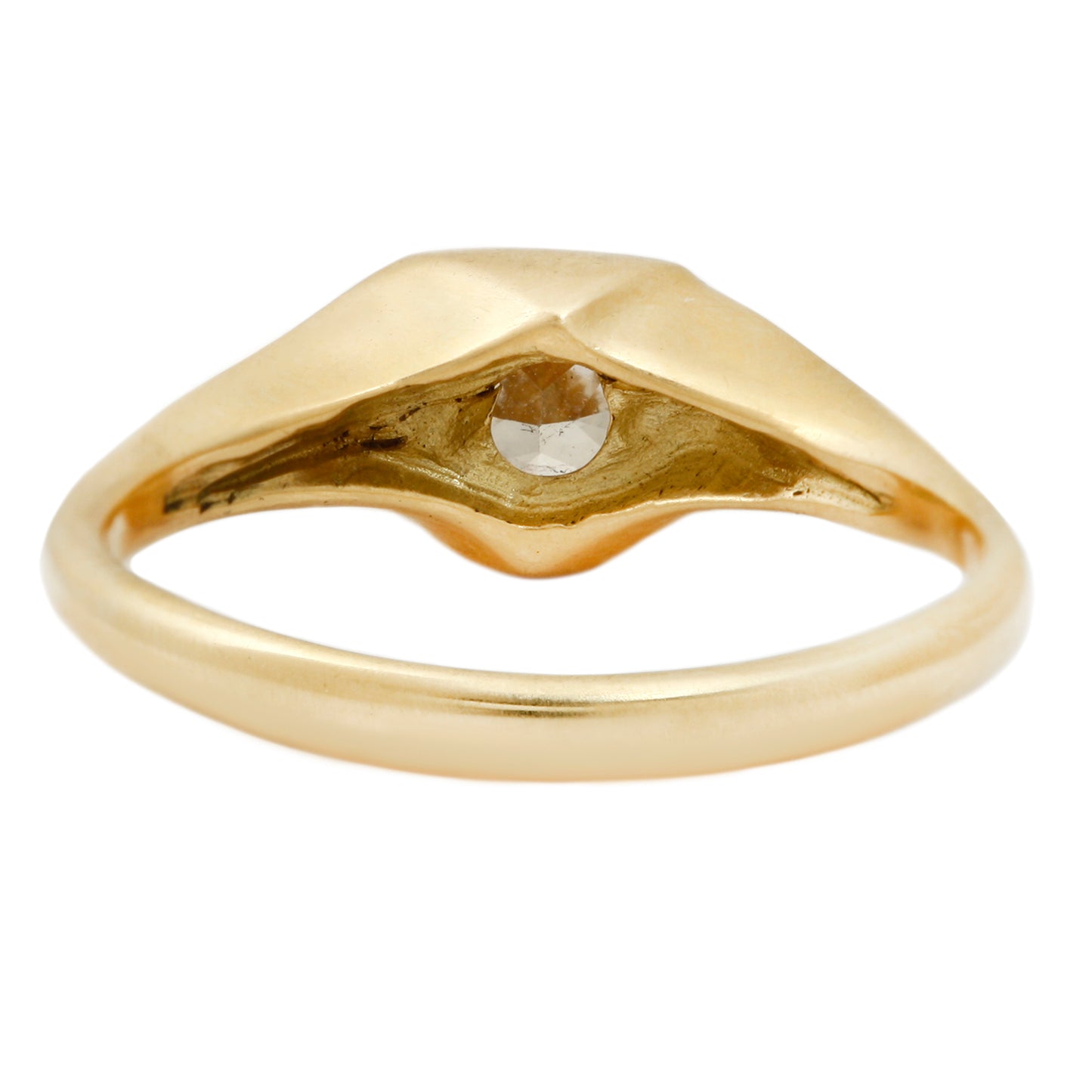 Square Diamond Swell Ring
