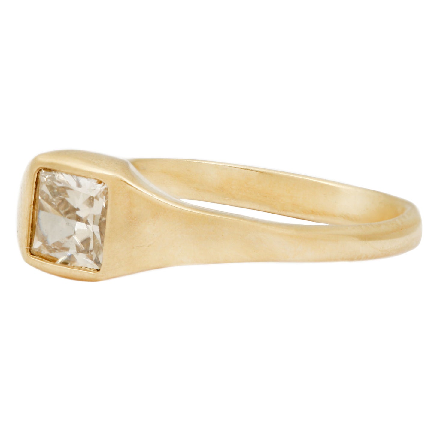 Square Diamond Swell Ring