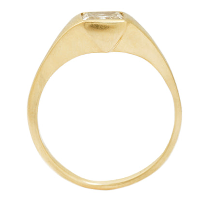 Square Diamond Swell Ring