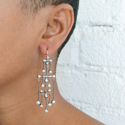 Silver Chandelier Earrings