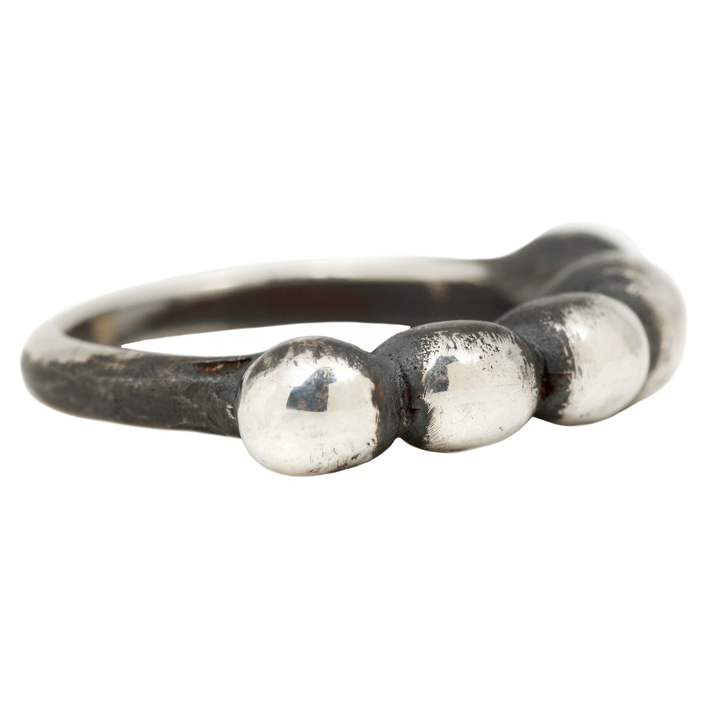 Silver Peony Buds Ring