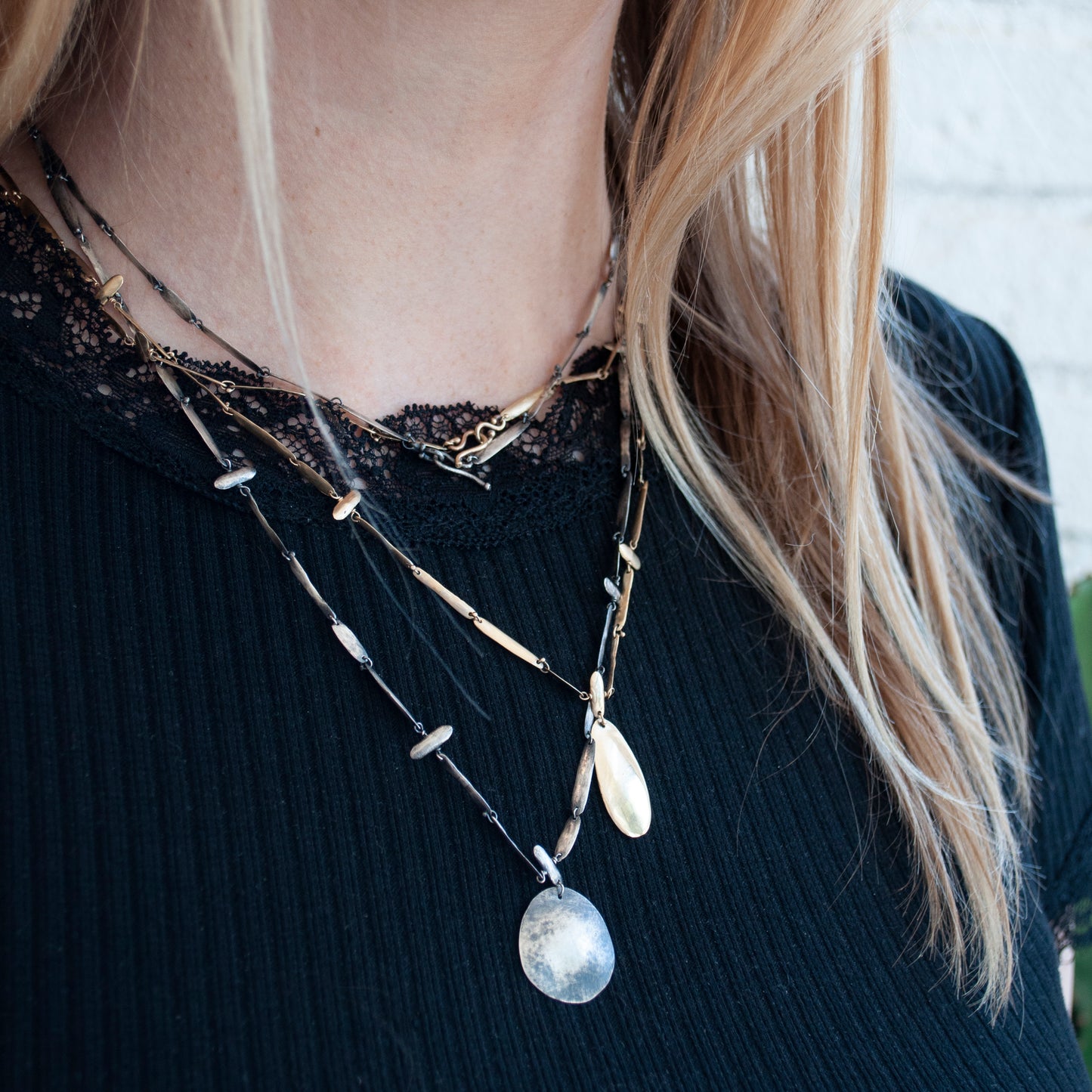 Silver Rosary Necklace