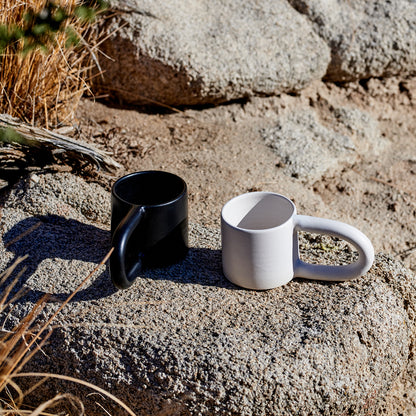 Hand Built Short Ceramic Mug