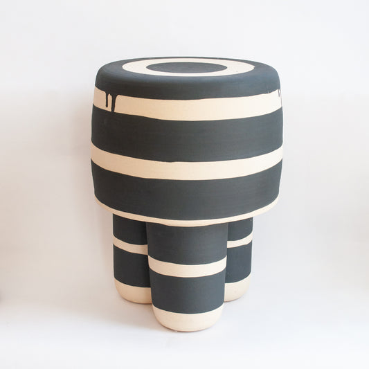 Striped Milking Stool