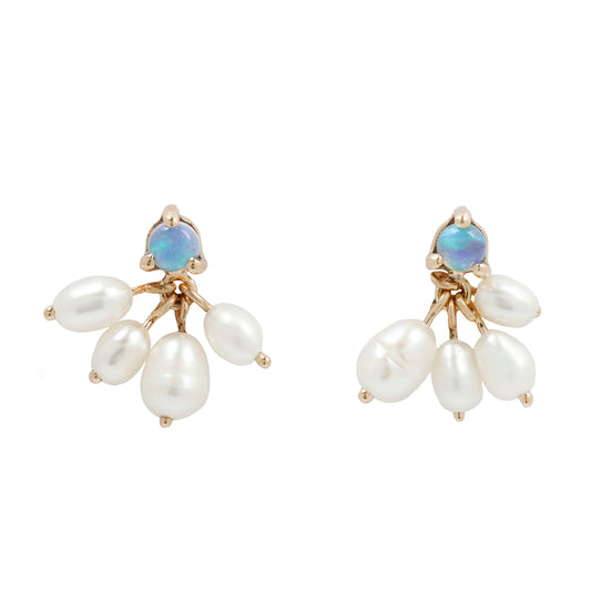 Opal and Pearl Cloudburst Earrings