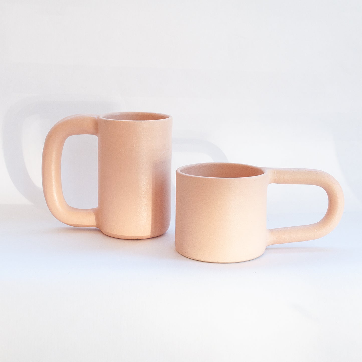 Hand Built Short Ceramic Mug