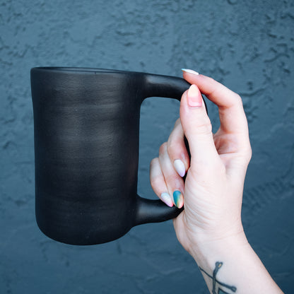 Hand Built Tall Ceramic Mug