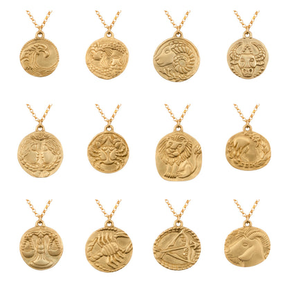 Gold Zodiac Necklace